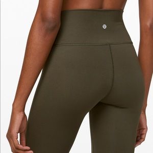 Olive green 25” Align Leggings size 2